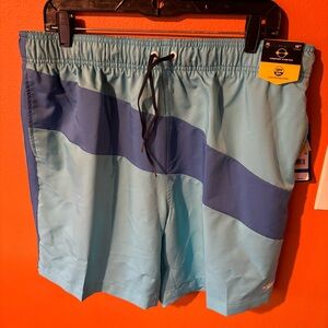 Speedo Men’s Light Blue/Blue Swim Comfort Stretch Shorts XL